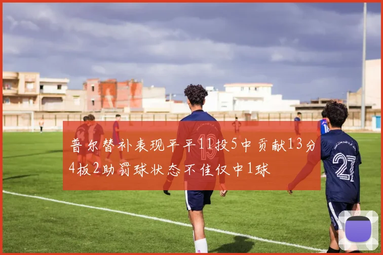 普尔替补表现平平11投5中贡献13分4板2助罚球状态不佳仅中1球
